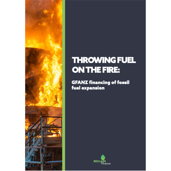 GFANZ financing of fossil fuel expansion cover